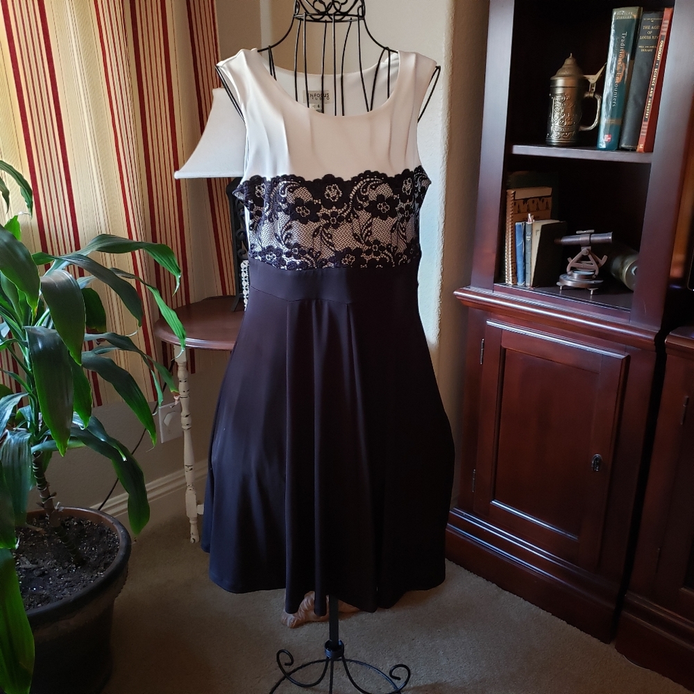Classy lil black dress.